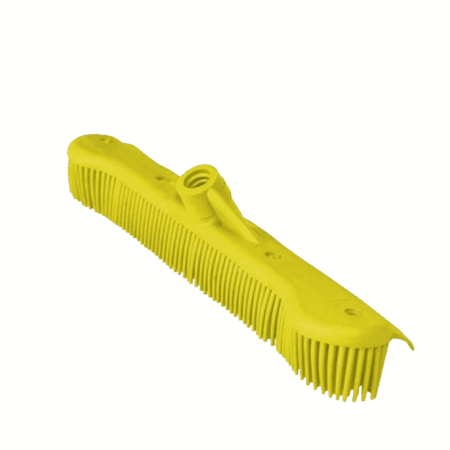 Maxi Rodo 34cm Vassoura Inteligente Silicone 2 Em 1 Sem Cabo Amarelo Bralimpia Limpeza de Sujidades