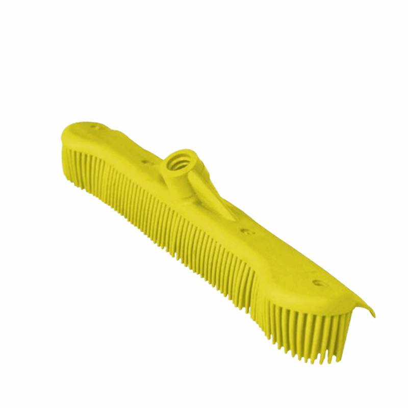Maxi Rodo 34cm Vassoura Inteligente Silicone 2 Em 1 Sem Cabo Amarelo Bralimpia Limpeza de Sujidades