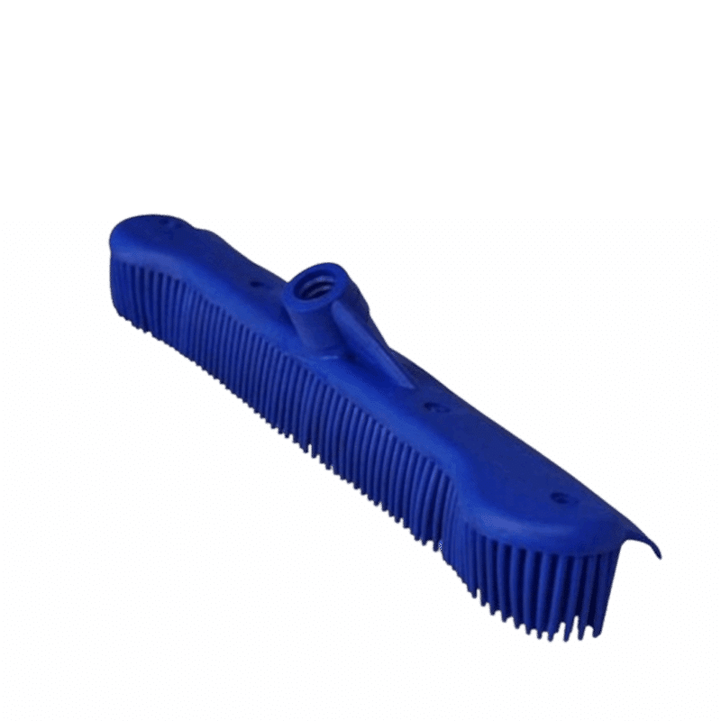Maxi Rodo 34cm Vassoura Inteligente Silicone 2 Em 1 Sem Cabo Azul Bralimpia Limpeza de Sujidades