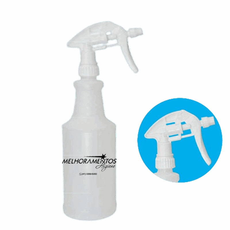Pulverizador 1 litro Branco Graduado