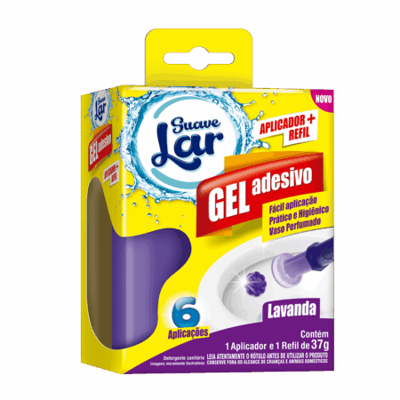 Gel adesivo com aplicador Suave Lar 37G – Lavanda