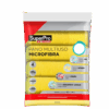 Pano Multiuso Microfibra Amarelo 30cmx30cm Superpro - Kit Com 4 Unidades