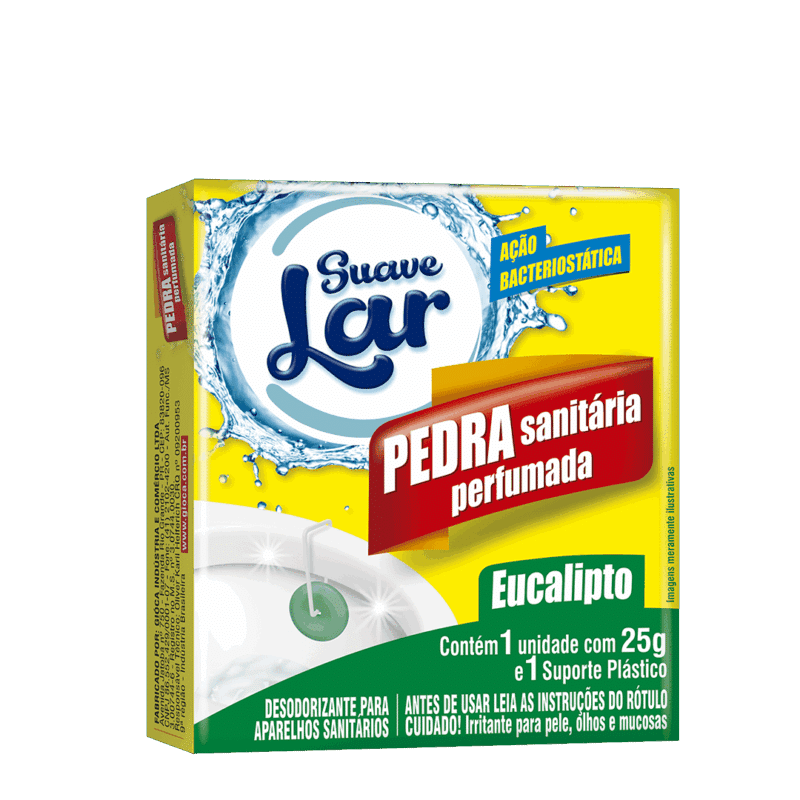 Pedra sanitária suave Lar 25g -Perfumada Eucalipto