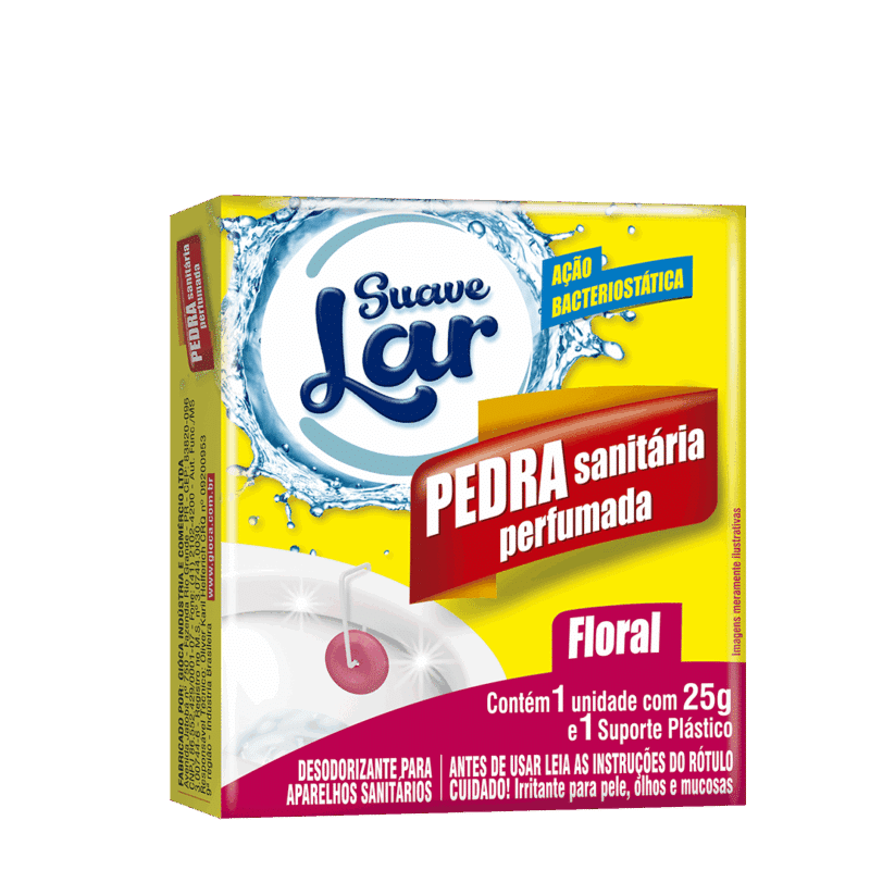 Pedra sanitária suave Lar 25g - Perfumada Floral