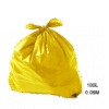 Saco para Lixo Amarelo 100L 0.06M Fardo com 100 Un