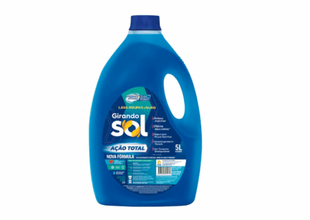 Sabão Líquido Lava Roupa Girando Sol Ação Total 5L