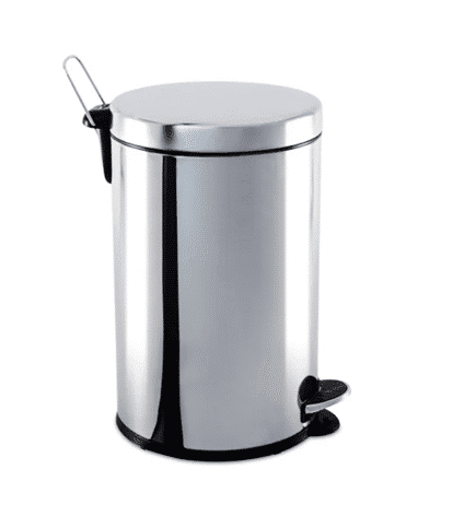 Lixeira Inox com pedal e balde 12L Brinox