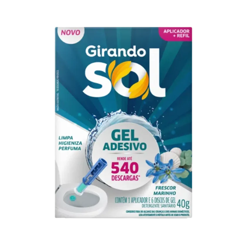 Gel adesivo aplicador com refil Girando Sol 40G - Frescor Marinho