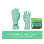 Luva de verniz silver verdel P - com 12 pares - Image 2