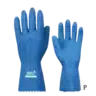 Luva de verniz silver azul P - unidade