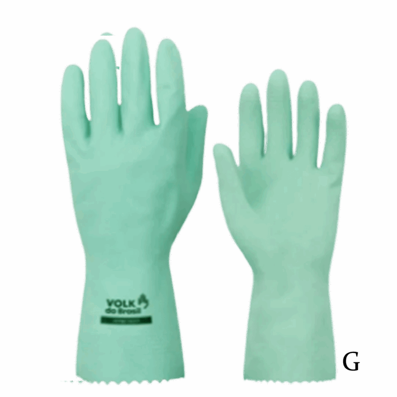 Luva de verniz silver verde G - unidade