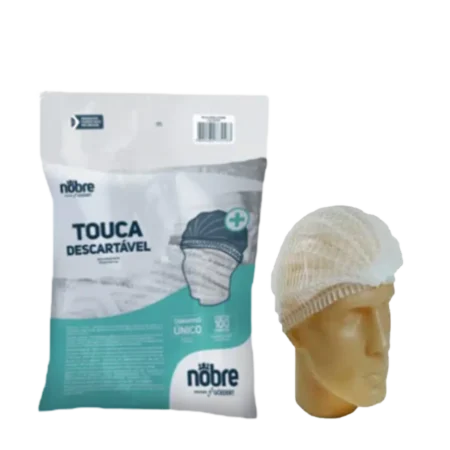 Touca Descartável - Tamanho Unico - c/ 100 Unidades - Nobre