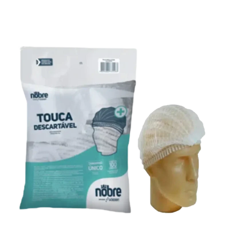 Touca Descartável - Tamanho Unico - c/ 100 Unidades - Nobre