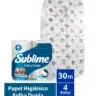 Papel Higiênico Rolo Sublime folha dupla c/ 64 rolos de 30m