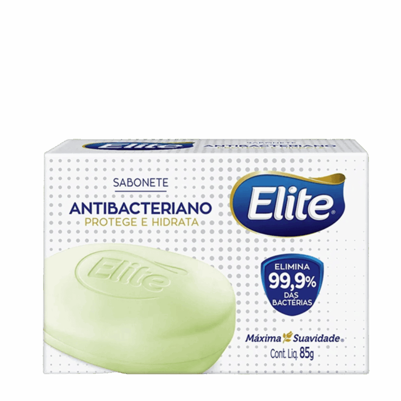 Sabonete Elite Antibacteriano com fragrância 85G em Barra