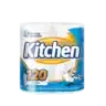 Toalha de papel em rolo kitchen pacote com 2 rolos - total 120 folhas