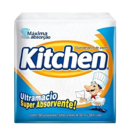 Guardanapo Kitchen Refeição 32X30cm Grande - 1 Pacote 50 Folhas