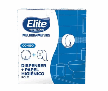 Combo Dispenser + Papel Higiênico Rolo