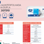 Toalha De Papel Interfolhado Folha Dupla - Pacote 200 folhas - Image 3