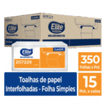 Toalha de Papel Interfolhado Snack c/ 15 pacotes de 350 folhas