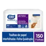 Toalha De Papel Interfolhado Folha Quadrupla - Pacote 150 Folhas - Image 2