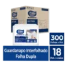 Guardanapo Interfolhado Folha Dupla c/ 18 pacotes de 300 folhas - Fast Food - Tamanho folha: 14,5 x 21 cm