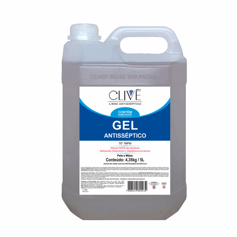 Álcool em gel 70º 5L