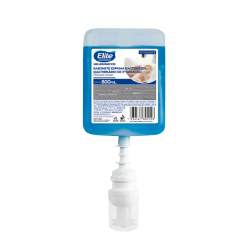 Sabonete espuma bactericida quaternário 5ª geração 800ml