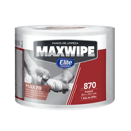Toalha Papel Bobina Maxwipe Max 70 c/ 870 folhas