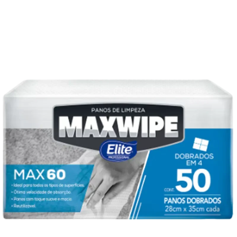 Pano Multiuso Dobrado Max60 - Com 50 Folhas