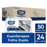 Guardanapo Folha Dupla Excellence c/ 24 pacotes de 50 folhas - Tamanho:39 x 40 cm
