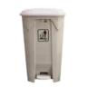 Lixeira branca com pedal 100L Perfect