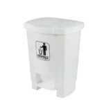 Lixeira Branca Com Pedal 17L Perfect