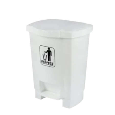 Lixeira Branca Com Pedal 17L Perfect