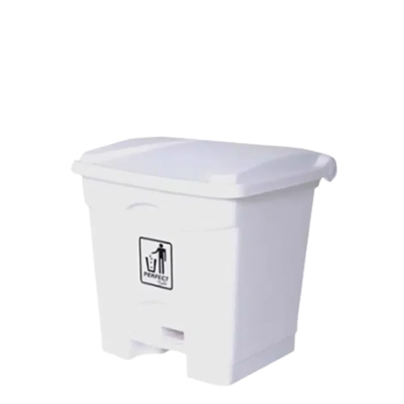 Lixeira Branca Com Pedal 35L Perfect