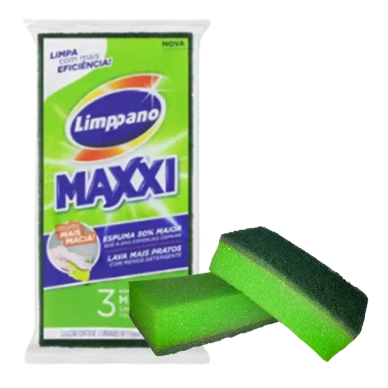 Esponja Verde C/ 3 Un