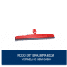 Rodo dry Bralimpia 45cm vermelho sem cabo