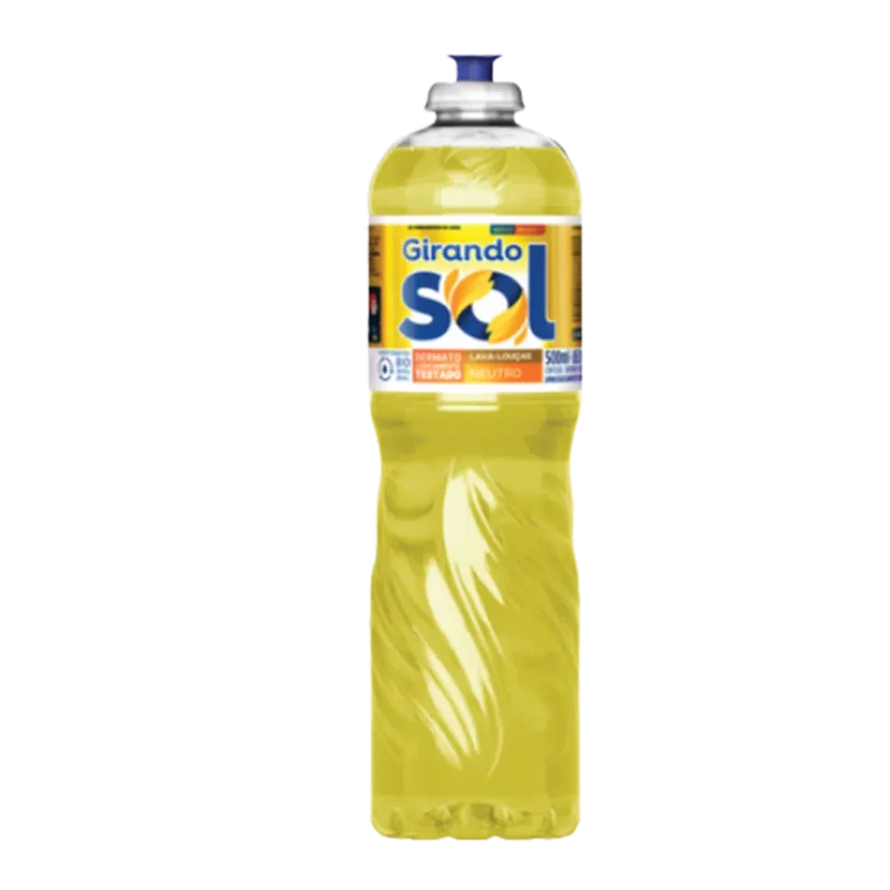Detergente lava louças Girando Sol 500ml Neutro
