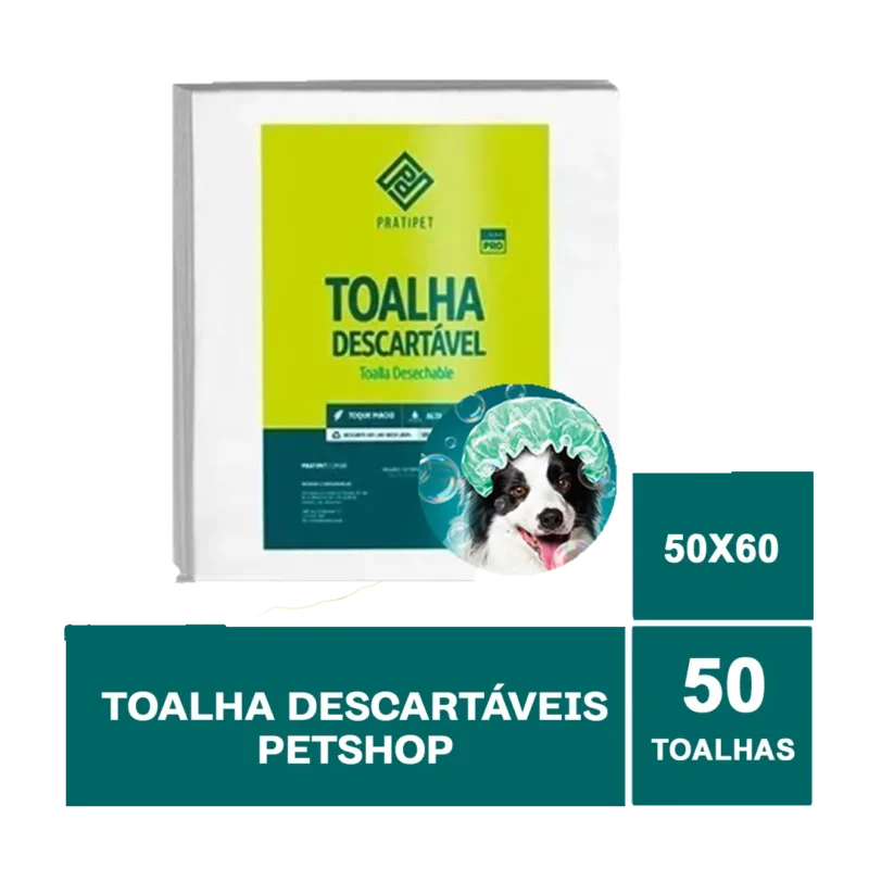 Toalha descartaveis petshop - 60x50 - pacotes com 50 toalhas - Image 2