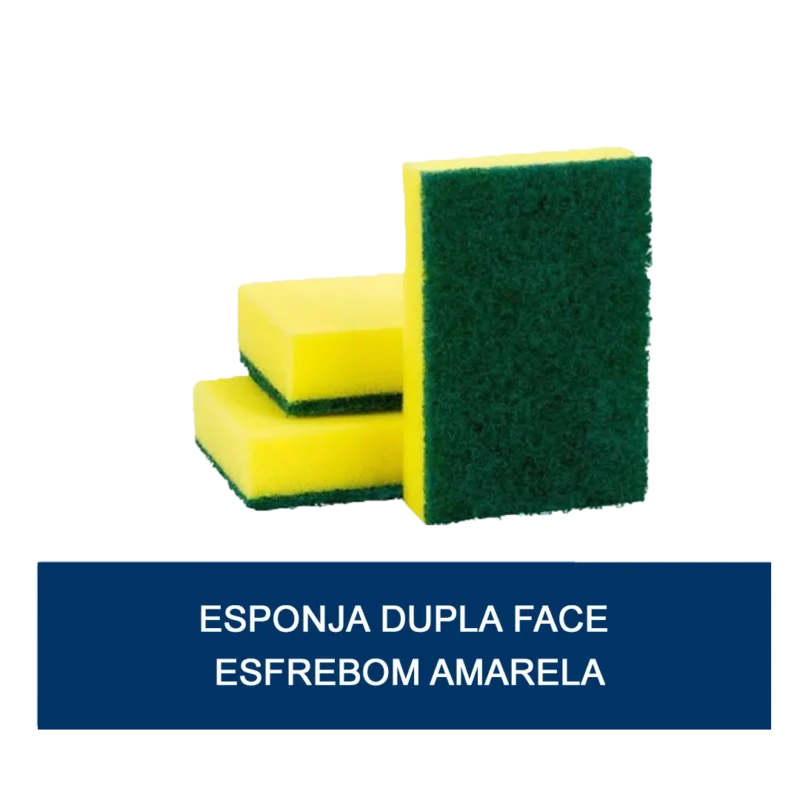Esponja Dupla Face Esfrebom Amarela c/ 10 Un - Image 2