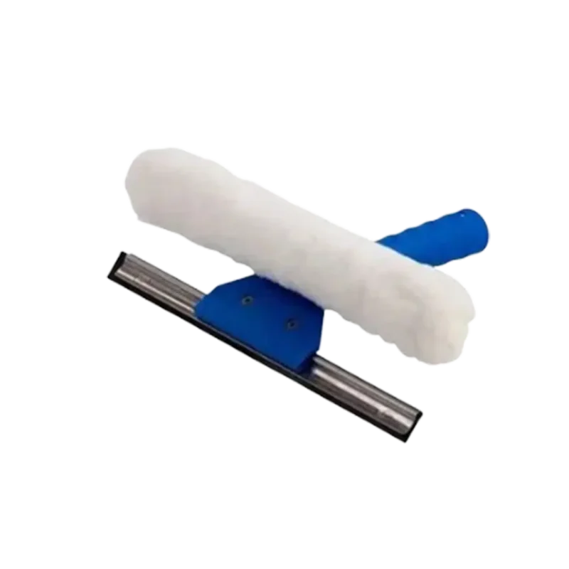 Rodo limpa vidros 15cm - Combinado 2 em 1 sem cabo - Bralimpia