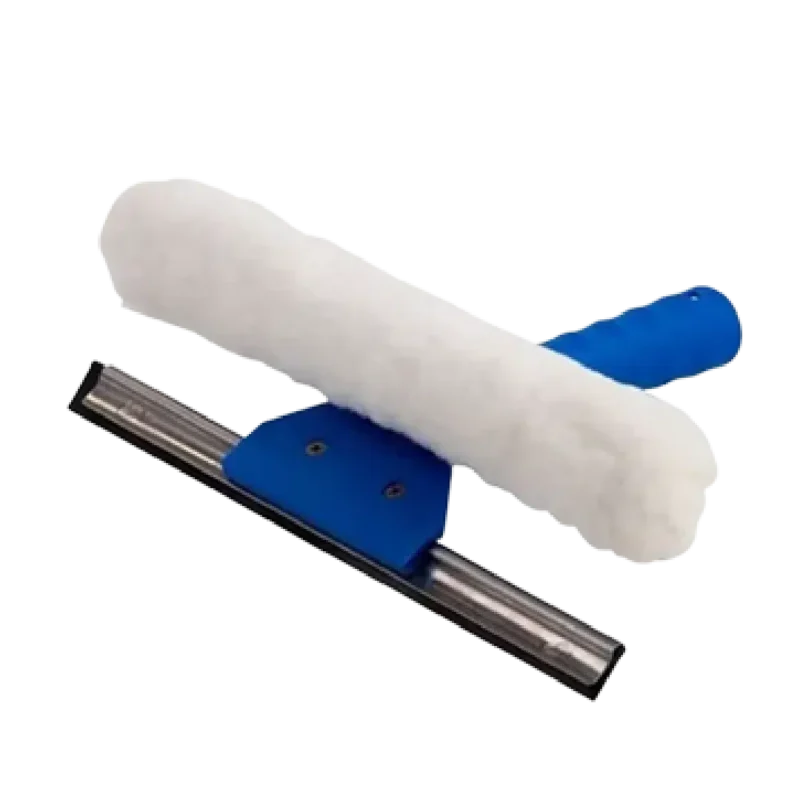 Rodo limpa vidros 45cm - Combinado 2 em 1 sem cabo - Bralimpia