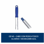 CE140 - Cabo com rosca fosco alumínio 140cmx22mm azul - Bralimpia - Image 2
