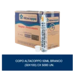 Copo Descartável - 50ml - Branco - c/ 50 pacotes de 100 un - Image 2