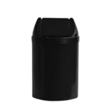 Coletor de lixo 14L com tampa basculante preto - Bralimpia