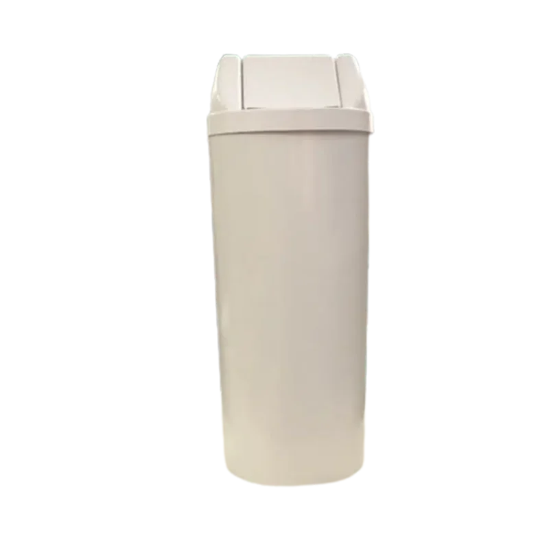 Coletor de lixo 23L sem adesivo tampa basculante branca - Bralimpia