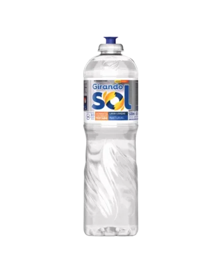 Detergente lava louças Girando Sol 500ml Natural