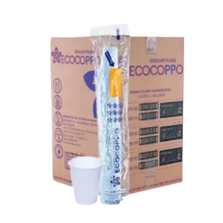 Copo Descartável - 180ml - Branco - c/ 25 pacotes de 100 un