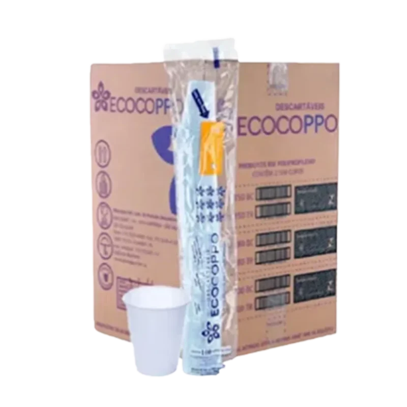 Copo Descartável - 200ml - Branco - c/ 25 pacotes de 100 un