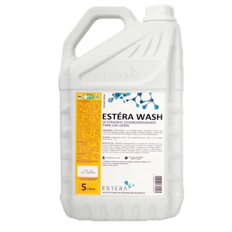 ESTERA WASH 5L - Detergente Desengordurante Concentrado - até 1:80
